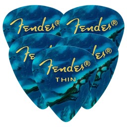 Mostrar informações para Conjunto 12 Palhetas Fender Ocean Turq Thin 351 1980351708 Imagem de Conjunto 12 Palhetas Fender Ocean Turq Thin 351 1980351708