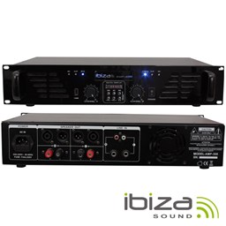 Mostrar informações para Amplificador Ibiza AMP300 USB-BT Imagem de Amplificador Ibiza AMP300 USB-BT