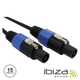 Mostrar informações para Cabo Coluna Speakon 15m Ibiza CS15SS Imagem de Cabo Coluna Speakon 15m Ibiza CS15SS