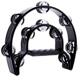 Mostrar informações para Pandeireta Meia Lua com Soalhas  Preta TW20BK Imagem de Pandeireta Meia Lua com Soalhas  Preta TW20BK