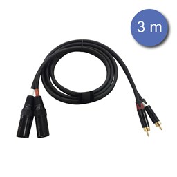 Mostrar informações para Cabo 2x XLR Macho / 2x RCA Macho Power Studio 1010-AUDIOCAB-4014/3M 3mt. Imagem de Cabo 2x XLR Macho / 2x RCA Macho Power Studio 1010-AUDIOCAB-4014/3M 3mt.