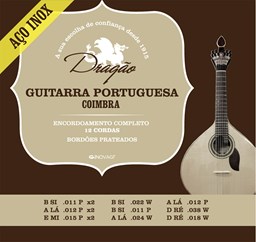 Mostrar informações para Jogo Cordas para Guitarra Portuguesa Coimbra Dragão 074 Imagem de Jogo Cordas para Guitarra Portuguesa Coimbra Dragão 074