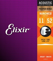 Mostrar informações para Jogo Cordas para Guitarra Acústica Elixir .011 Phosphor Bronze 16027 Imagem de Jogo Cordas para Guitarra Acústica Elixir .011 Phosphor Bronze 16027