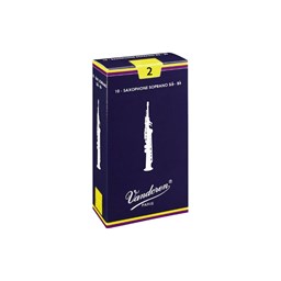 Mostrar informações para Palheta Individual para Saxofone Soprano Vandoren Classic Nº2 SR202 Imagem de Palheta Individual para Saxofone Soprano Vandoren Classic Nº2 SR202