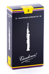 Mostrar informações para Palheta Individual para Saxofone Soprano Vandoren Classic Nº3 SR203 Imagem de Palheta Individual para Saxofone Soprano Vandoren Classic Nº3 SR203