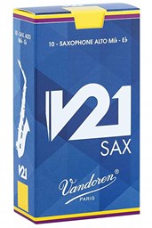 Mostrar informações para Palheta Individual para Saxofone Alto Vandoren V21 Nº2,5 SR8125 Imagem de Palheta Individual para Saxofone Alto Vandoren V21 Nº2,5 SR8125
