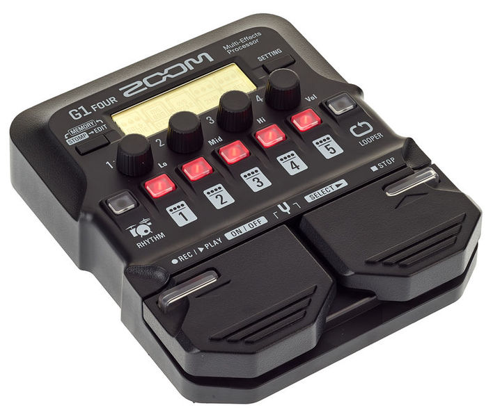 Imagem de Pedaleira para Guitarra Elétrica Zoom G1 Four