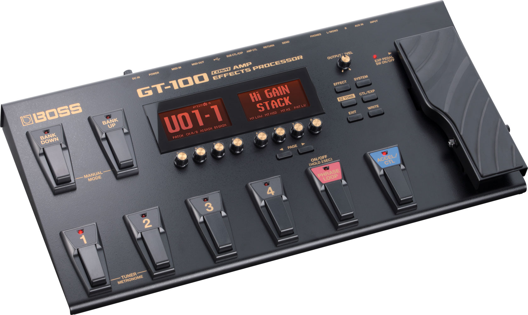 Imagem de Pedaleira para Guitarra Elétrica Boss GT-100