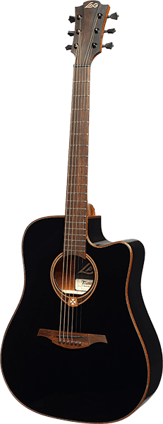 Imagem de Guitarra Acústica Amplificada LAG Tramontane T118DCE Black
