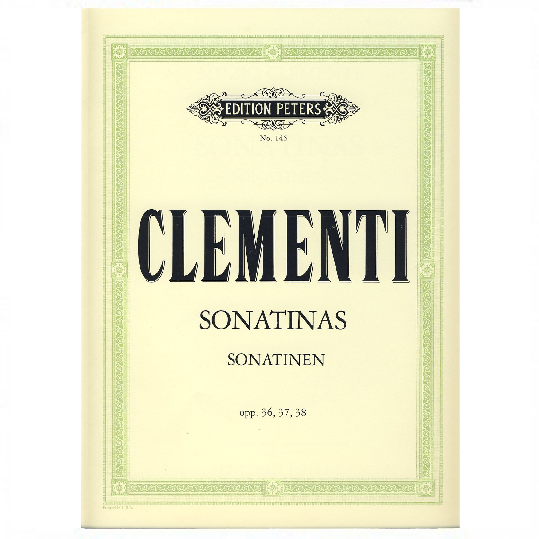 Imagem de Livro Clementi Sonatinas Opus 36, 37, 38 Edition Peters