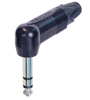 Imagem de Ficha Jack 6,3mm Neutrik Curva NP3RX-BAG Stereo Macho 