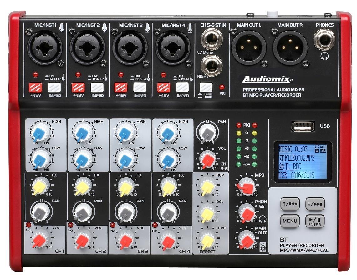 Imagem de Mesa de Mistura Audiomix MR-6 BL