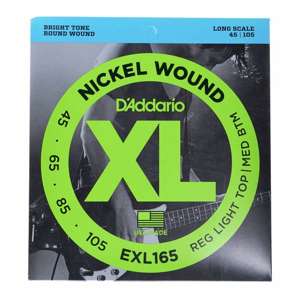 Imagem de Jogo Cordas para Baixo Elétrico D'Addario EXL165