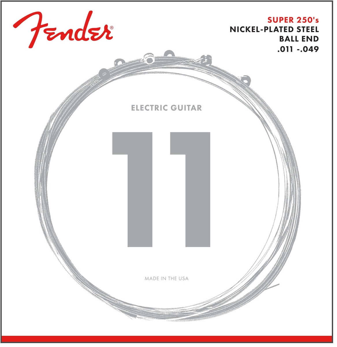 Imagem de Jogo Cordas para Guitarra Elétrica Fender Super 250's .011 0730250408