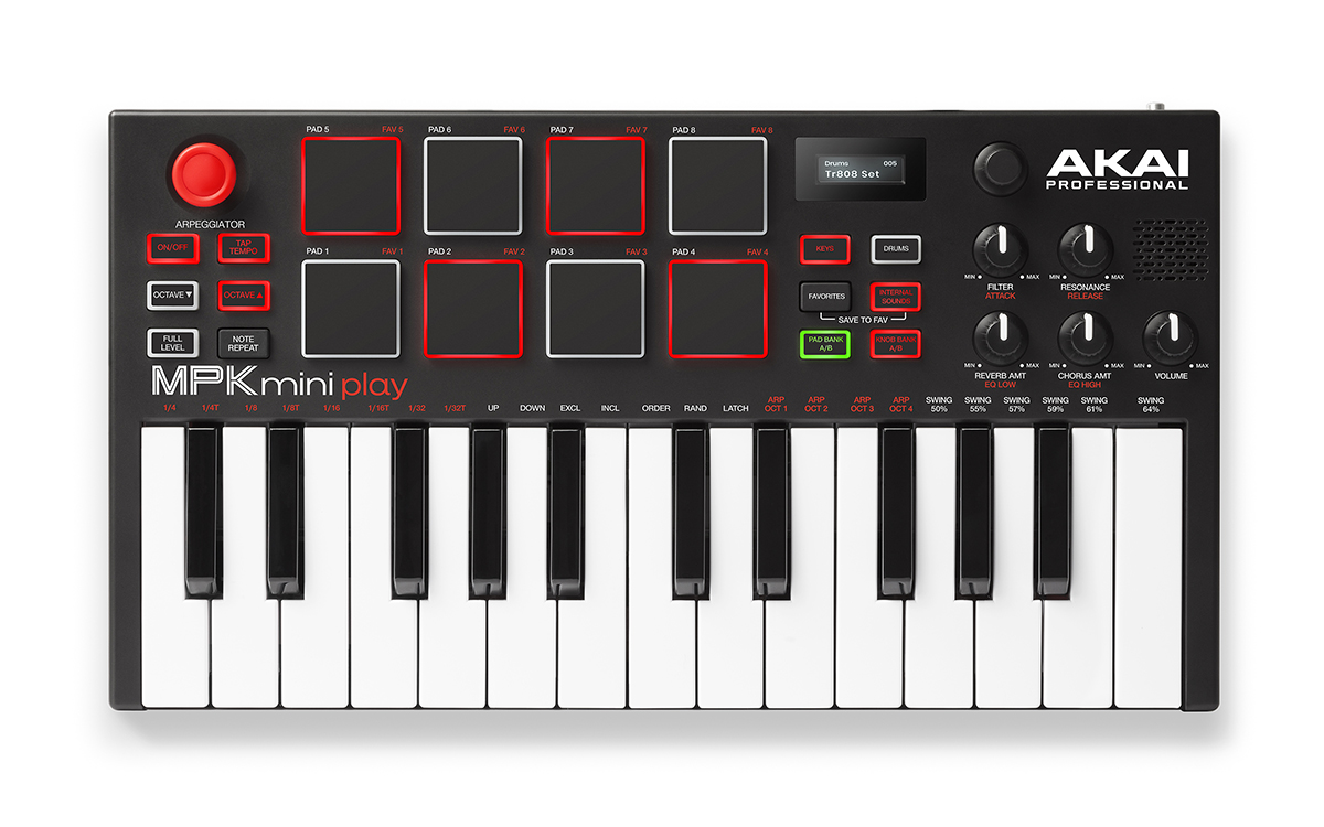 Imagem de Teclado USB AKAI MPK Mini Play MKIII