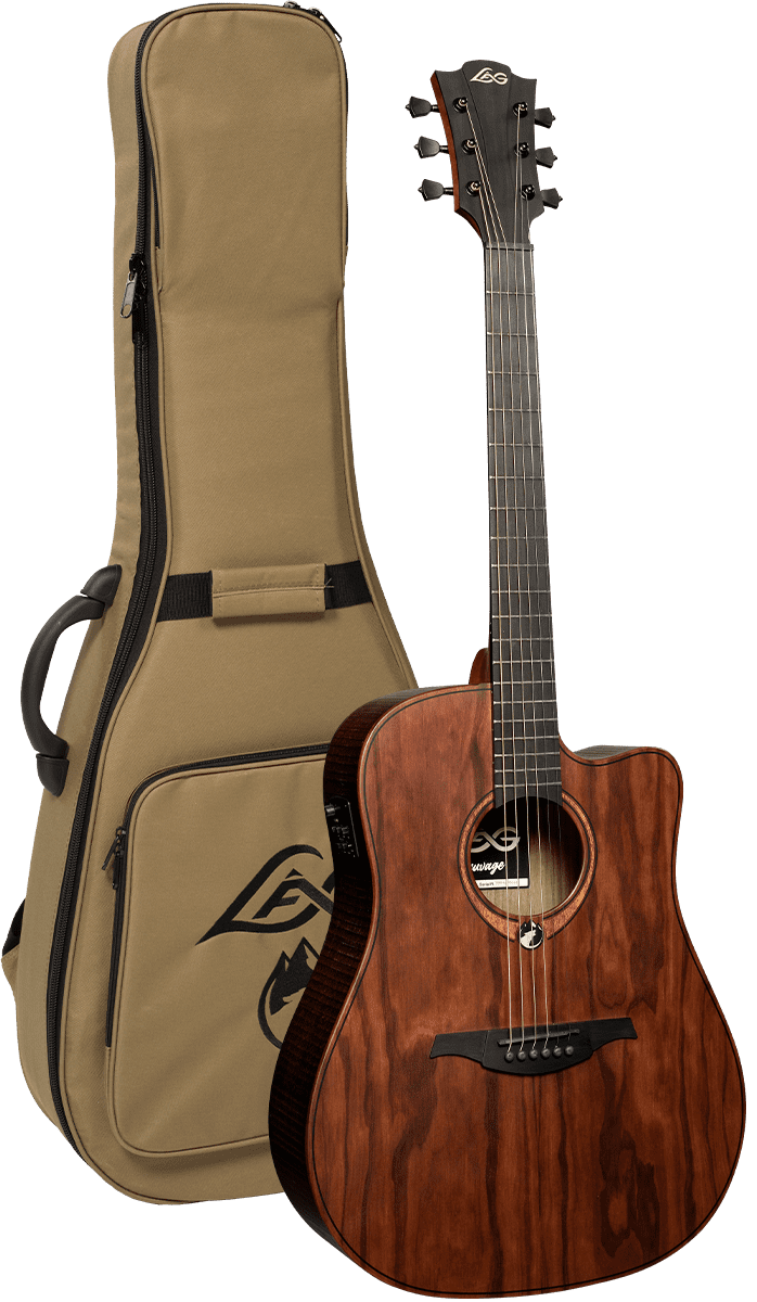 Imagem de Guitarra Acústica Amplificada LAG SAUVAGE-DCE