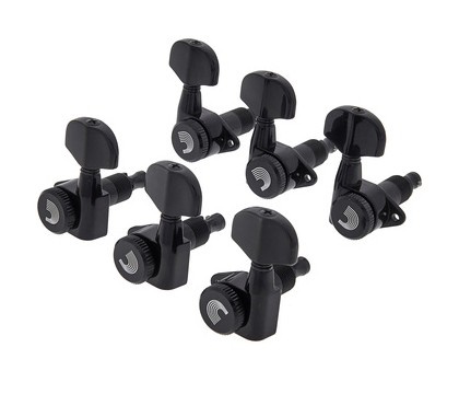 Imagem de Carrilhões D'Addario Auto-Trim 3+3 Pretos PWAT-332L