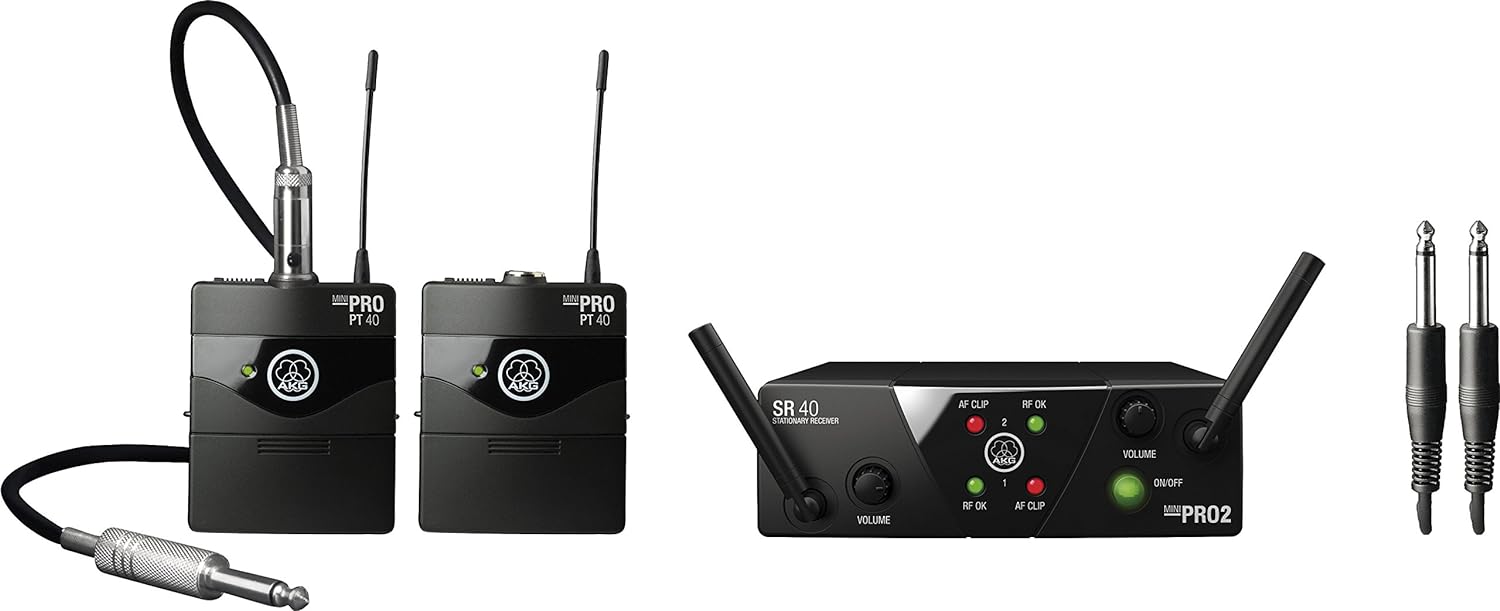 Imagem de Sistema Wireless AKG WMS40 Mini Dual Instrumental Set US25AC