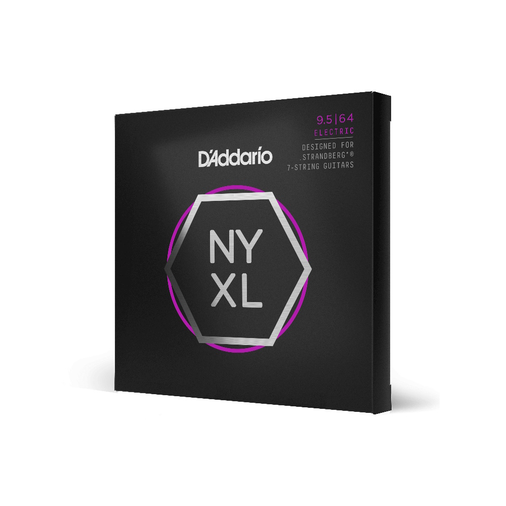 Imagem de Jogo Cordas p/ Guitarra Elétrica 7-String Strandberg D'Addario NYXL .0095-.064 NYXL09564SB