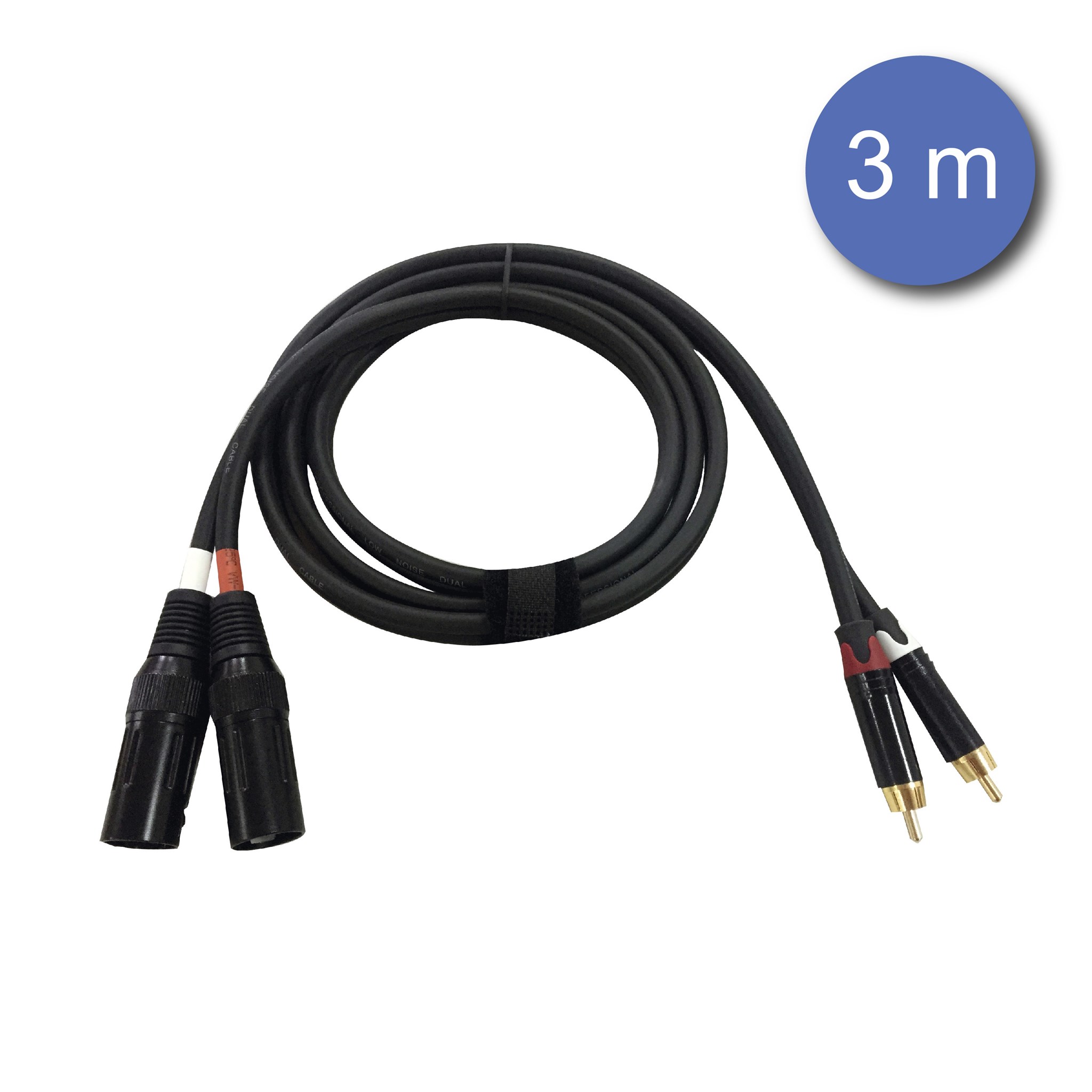 Imagem de Cabo 2x XLR Macho / 2x RCA Macho Power Studio 1010-AUDIOCAB-4014/3M 3mt.