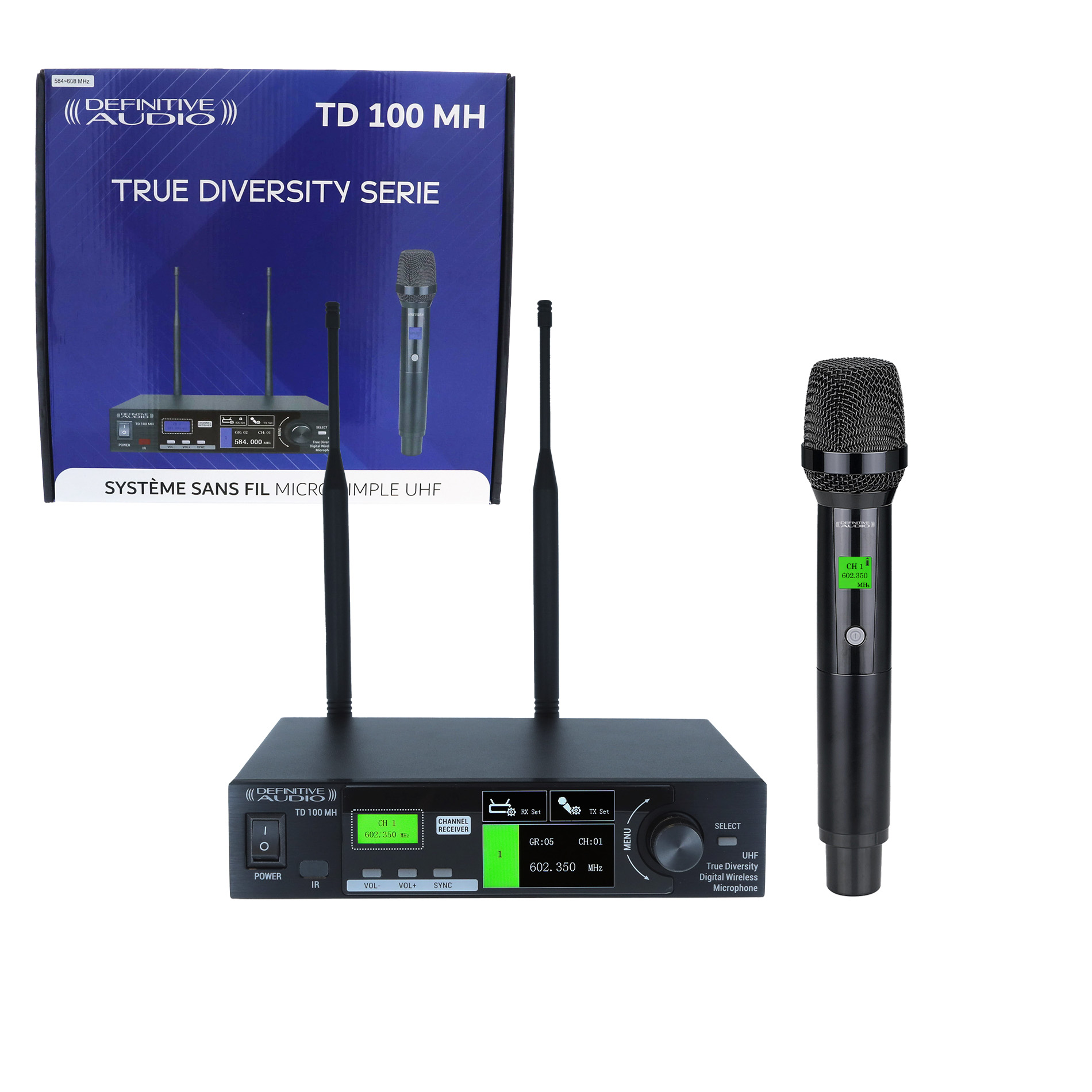 Imagem de Sistema Wireless Microfone Mão Definitive Audio TD 100 MH