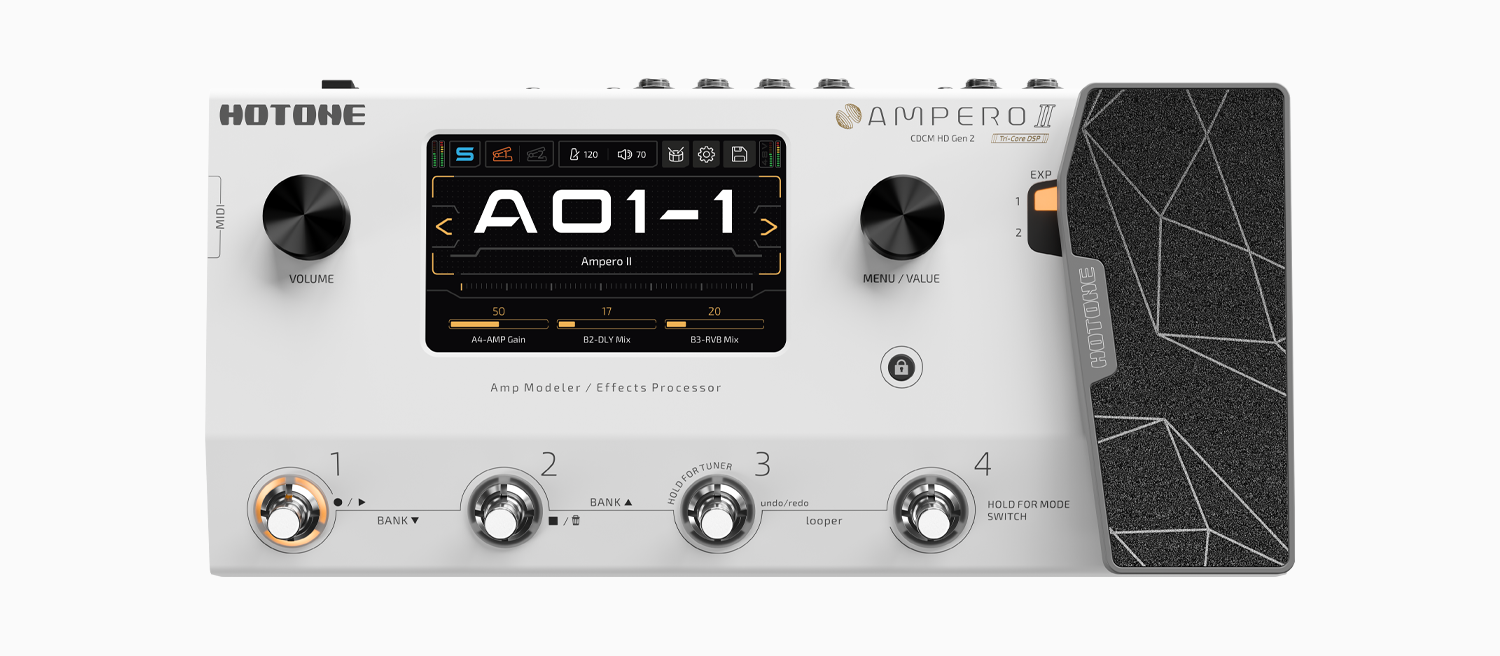 Imagem de Pedaleira Multi-Efeitos HoTone AMPERO II MP-350