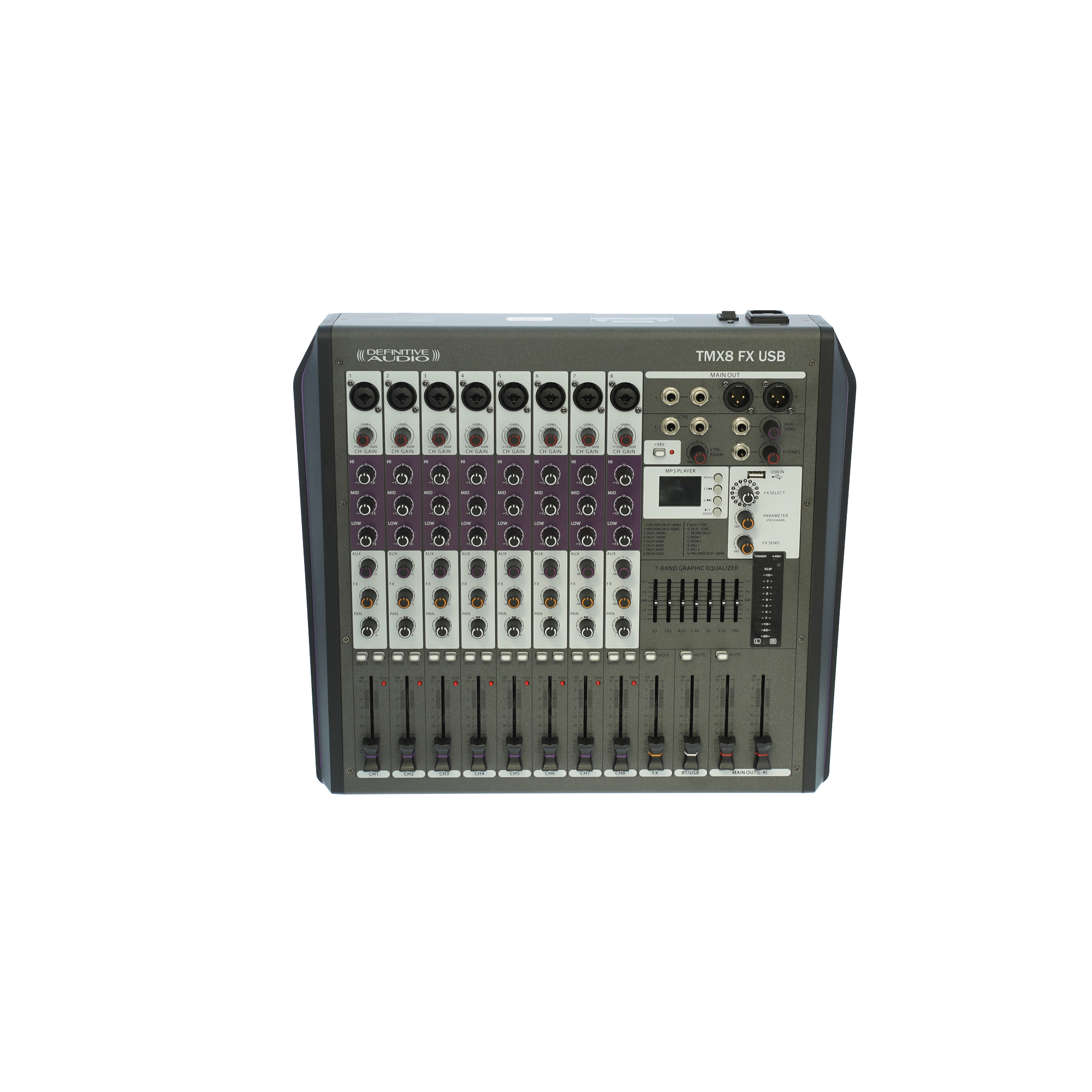 Imagem de Mesa de Mistura Definitive Audio TMX8 FX USB