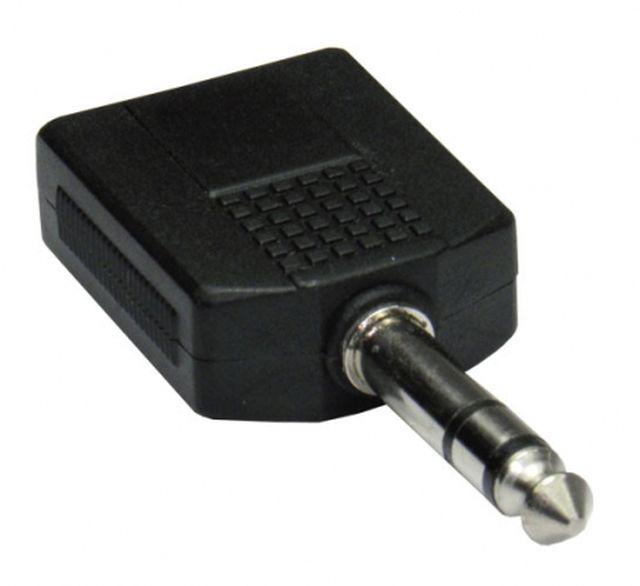 Imagem de Adaptador Schulz Kabel 2 x Jack 6,3mm Mono Fêmea para Jack 6,3mm Stereo Macho S52