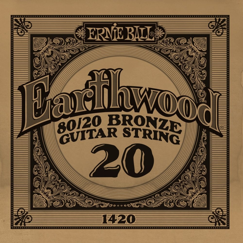 Imagem de Corda para Guitarra Acústica Ernie Ball Earthwood 80/20 Bronze Alloy .020 1420