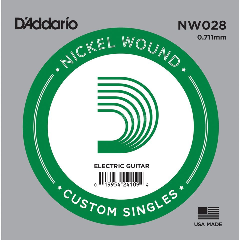 Imagem de Corda para Guitarra Elétrica D'addario .028 NW028