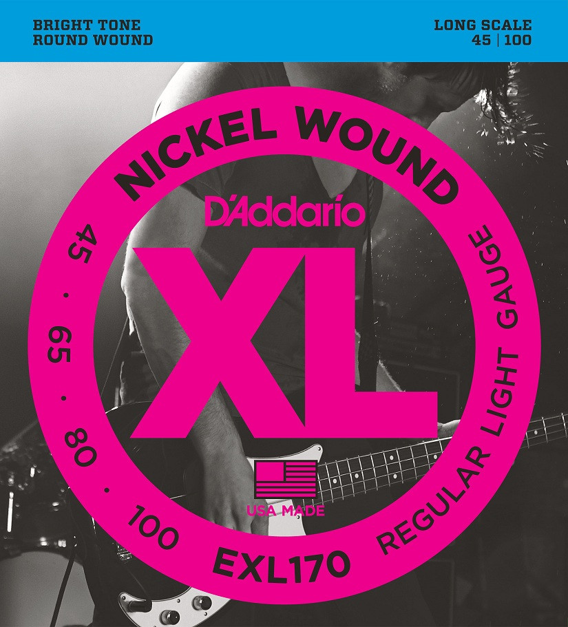Imagem de Jogo Cordas para Baixo Elétrico D'Addario EXL170