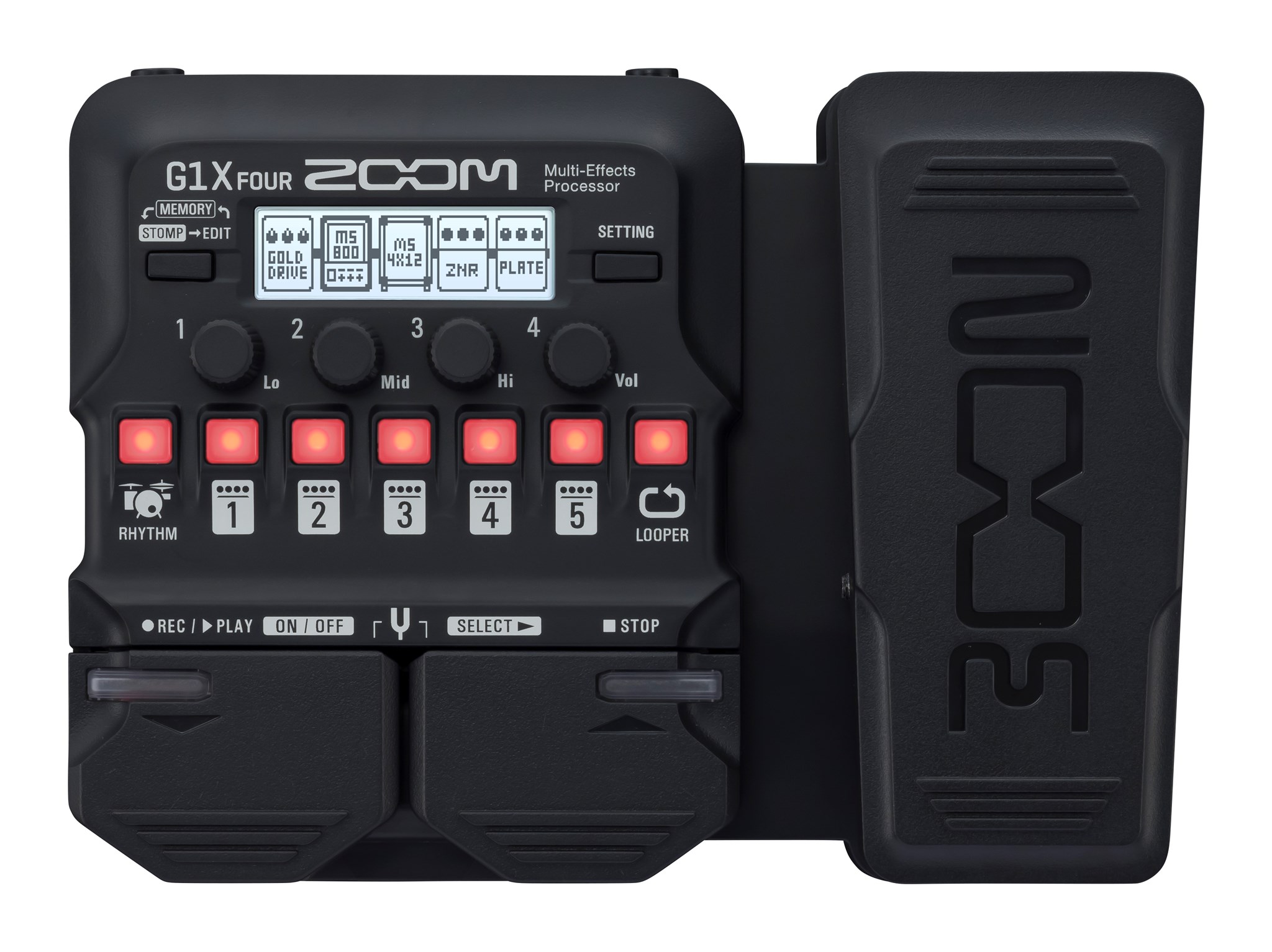 Imagem de Pedaleira para Guitarra Elétrica Zoom G1X Four