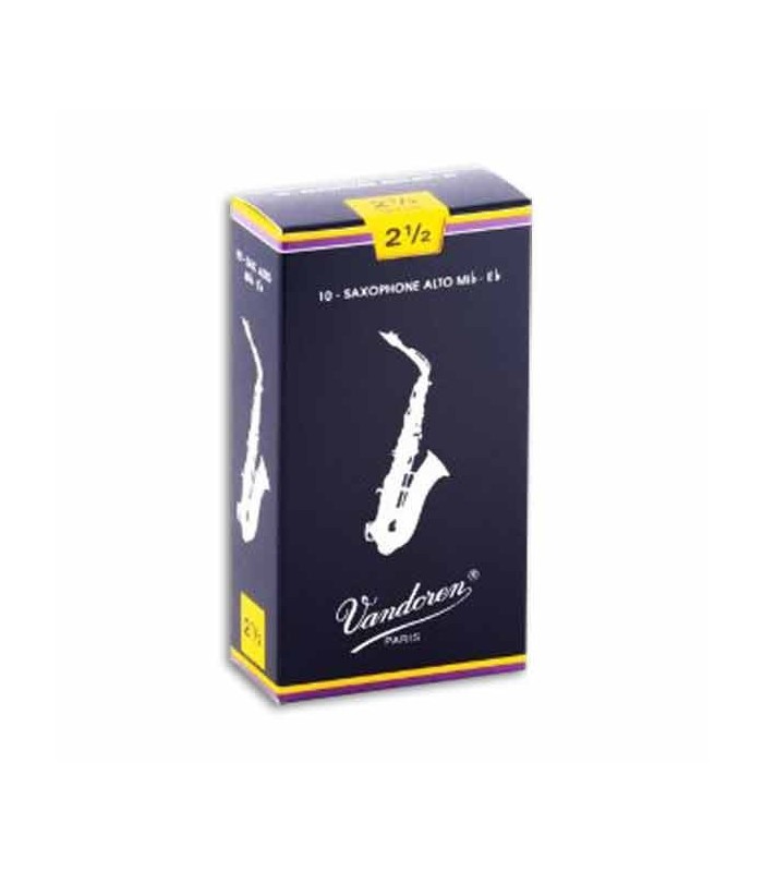 Imagem de Palheta Individual para Saxofone Alto Vandoren Classic Nº2,5 SR2125