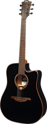 Imagem de Guitarra Acústica Amplificada LAG Tramontane T118DCE Black