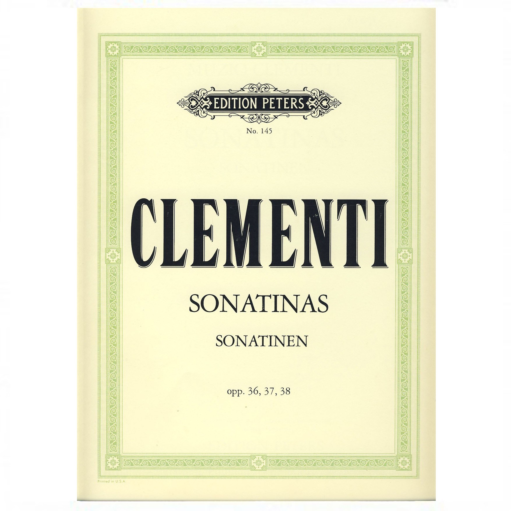 Imagem de Livro Clementi Sonatinas Opus 36, 37, 38 Edition Peters