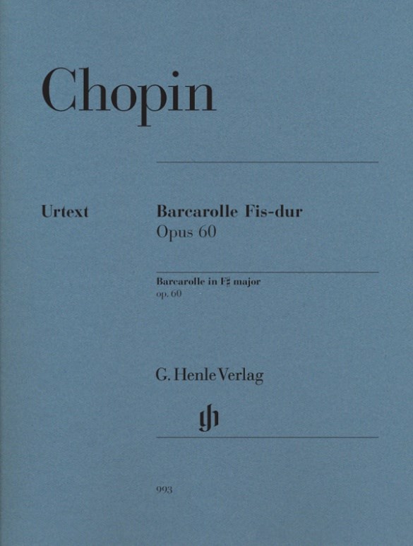 Imagem de Livro Chopin Barcarolle Fis-dur Opus 60