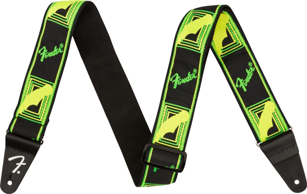 Imagem de Correia Fender Monogrammed 0990681307 Green/Yellow