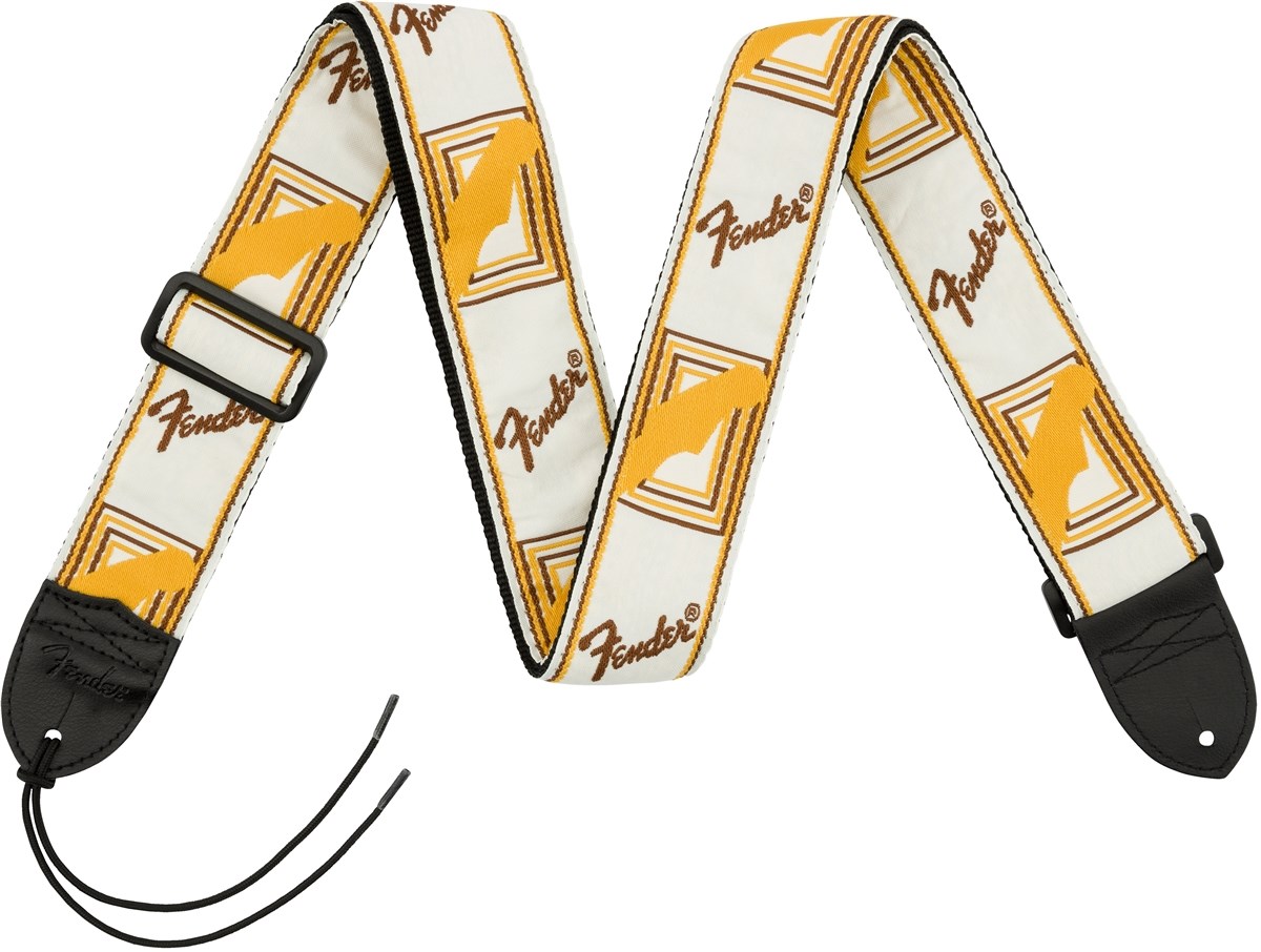 Imagem de Correia Fender Monogrammed 0990683000 White/Brown/Yellow