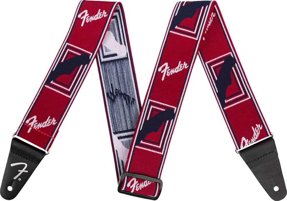 Imagem de Correia Fender Weighless Monogrammed Red/White/Blue 0990686009