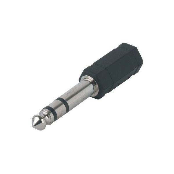 Imagem de Adaptador Gewa Jack 3,5mm Fêmea Stereo para Jack 6,3mm Macho Stereo 191604