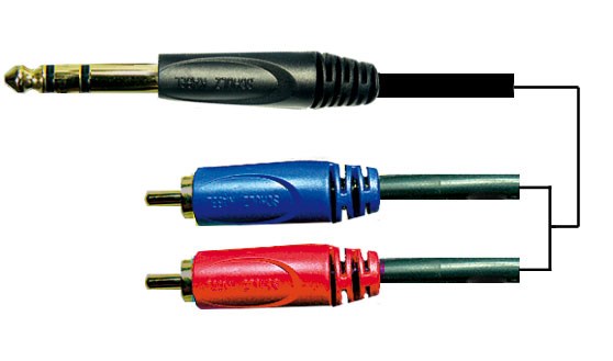 Imagem de Cabo Jack Stereo / 2x RCA Schulz Kabel GRCA13 3mt.