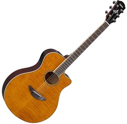 Imagem de Guitarra Acústica Yamaha APX600 Flame Maple Amber