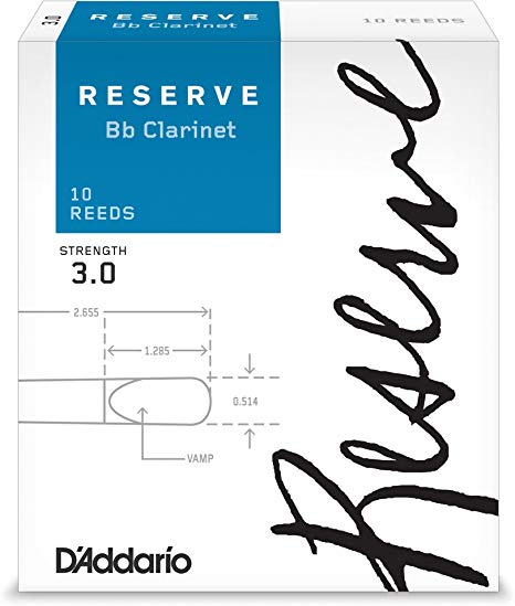 Imagem de Palheta Individual para Clarinete D'Addario Reserve Si Bemol (Bb) Nº3 DCR1030